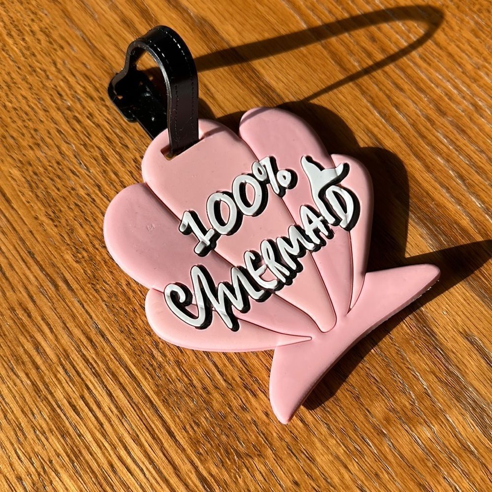 Luggage Tag Silicone Mermaid Shell Coastal Beach